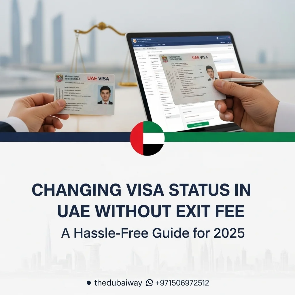 changing visa status in uae without exit fee​