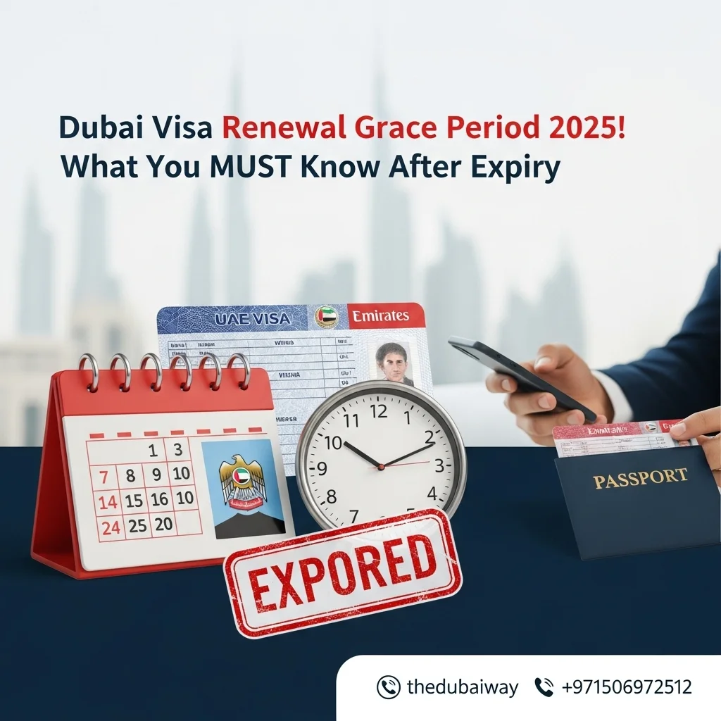 Dubai Visa Renewal Grace Period 2025 ! What You MUST Know After Expiry