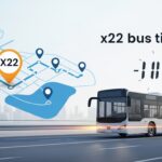 Timetable of Dubai RTA X22 bus connecting Al Qusais Industrial Area 2 to Business Bay Metro Landside