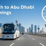 SRTA intercity bus Route 117 operating between Sharjah Al Jubail and Abu Dhabi Central Bus Station
