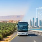 SRTA intercity bus traveling from Al Ain to Sharjah on Route 118